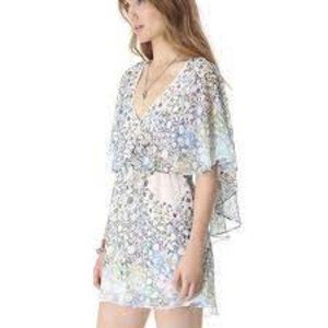 Free People Sparks Fly flowy mini cape dress